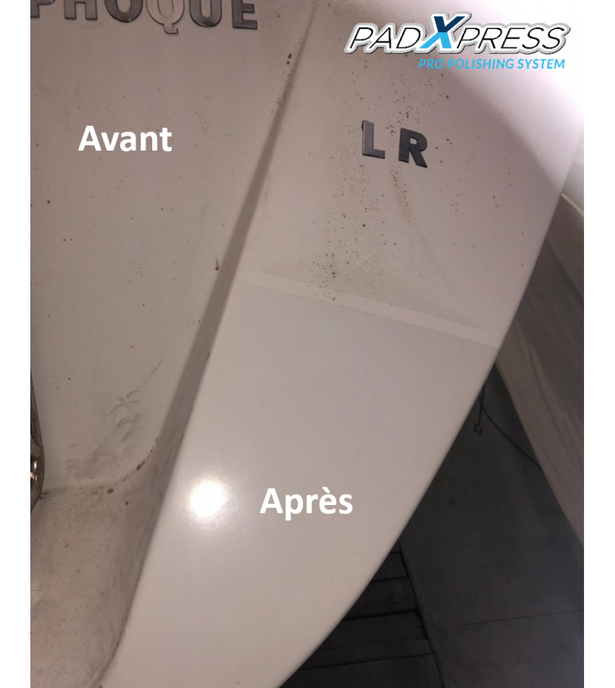 PadXpress Nautic Powerful regenerating polish for Gelcoat boat hull