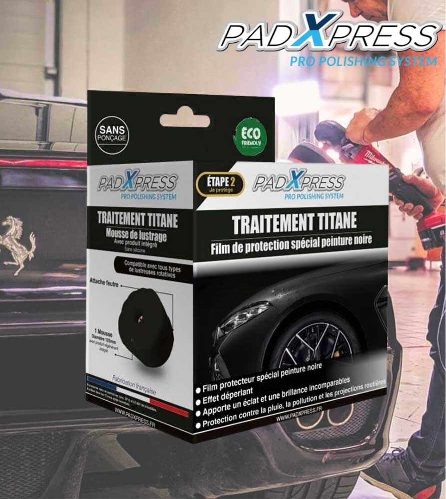 PadXpress Titane - Traitement Polish Peinture Noire