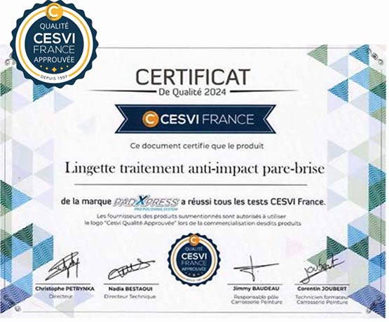 anti impact un produit certifié CESVI